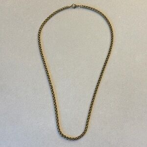 Gold Cross Necklace Stainless Steel Curb Chain Unisex Men’s And Women's